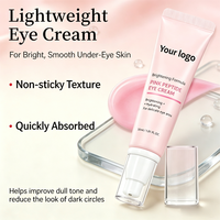 Crème pour les yeux au peptide rose PDRN Niacinamide éclaircissante raffermissante hydratante anti-rides cernes légères 30 ml