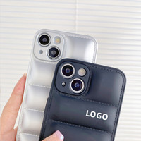 Pour iphone Coques de téléphone portable 11 13 12 14 pro Veste Marque de mode pour iphone 15 Pro Plus Puffer Case