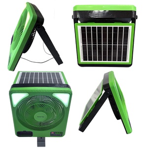 Ventilador Solar Plegable Portátil de 16 Pulgadas, Recargable, para Camping, con 5 Aspas, Batería de Litio de 15W y 16000mAh, Luces Antimosquitos - Product Image 5