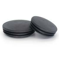 Bouchon de tuyau rond en plastique de 25mm Bouchon de chaise Bouchon de chaise de lit en fer Tuyau en acier Pe Bouchon à face plate en acier inoxydable