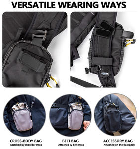 Pryes hikeman กระเป๋าคาดเอวอเนกประสงค์สำหรับกีฬากลางแจ้งกระเป๋าคาดเอวลายม้าต้าหลี่อุปกรณ์เสริมสำหรับวิ่งโทรศัพท์มือถือกระเป๋าโพลีเอสเตอร์ - Product Image 5