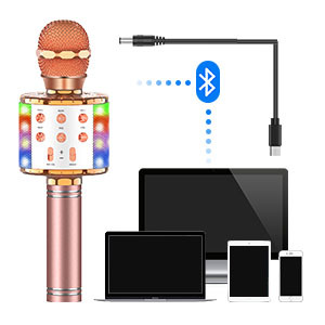 Portable Led Lights WS858L Mobile <b>Microphone</b> Best 858L Portable Wireless <b>for</b> Party - Product Image 4