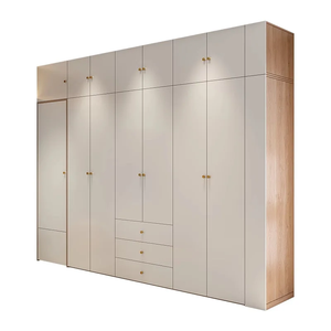 Armoire sur mesure pour toute la maison, style contemporain blanc chaud, rangement personnalisé en panneaux de particules, meuble de chambre à coucher - Product Image 4