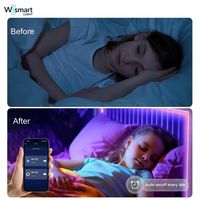 Светодиодная лента 12В 24В WS2812B WS2815 WS281 Smart RGB с адресной подсветкой, 30, 60, 144 светодиода, гибкая, самоклеящаяся, с изменением цвета, комплект