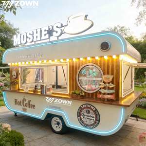 Retro Electric Food Truck Interior Luxury Fashionable Fully Equipped Mobile Kitchen for Ice Cream Dessert Customizable Color - Product Image 1
