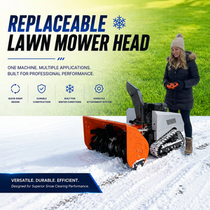 เครื่องกวาดหิมะและตัดหญ้า 2-in-1 แบบรีโมทคอนโทรล Loncin 15 แรงม้า พร้อมหัวกวาดหิมะแบบหุ่นยนต์ กว้าง 100 ซม. ใช้ได้ทุกฤดู แบบตีนตะขาบ - Product Image 1