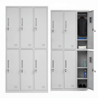 Casier de vestiaire démontable ZHENKE 2026 à 6 portes et 2 niveaux, haute qualité, pour SPA, prix abordable