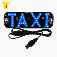 Panneau LED Taxi 2026 4 Couleurs Blanc Bleu Rouge Vert USB 12V pour Pare-Brise de Voiture, Indicateur de Cabine à Ventouse, Affichage Haute Luminosité