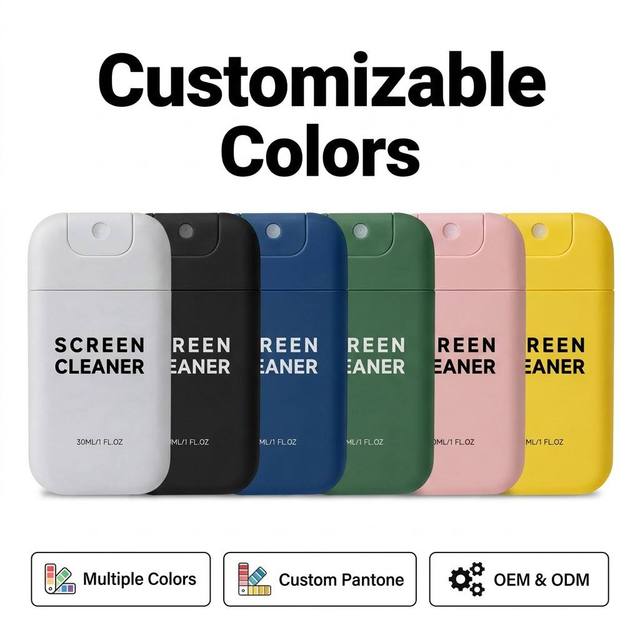 Screen Cleaning Spray Set Microfiber Cloth Alcohol-Free Eco-Friendly Scratch-Free Screen Cleaner for Mobile Phone Electronic