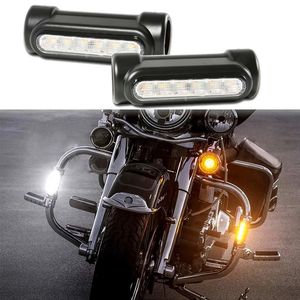 <span class=keywords><strong>Barre</strong></span> d'autoroute RACEPRO pour moto, lumière <span class=keywords><strong>de</strong></span> conduite, blanc ambre, LED pour barres <span class=keywords><strong>de</strong></span> sécurité pour <span class=keywords><strong>Harley</strong></span> Bike Touring Bikes - Product Image 5