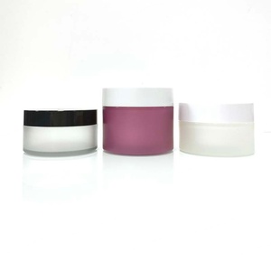 Pet Matte Color Body <b>Scrub</b> Frosted Plastic 250ml Cosmetic Cream Jars with Black Plastic Lid - Product Image 4