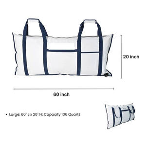 Bolsa Térmica Aislante <span class=keywords><strong>de</strong></span> Lona <span class=keywords><strong>de</strong></span> PVC 500D al por Mayor, Impermeable y Antifugas, para Pescado, con Asas <span class=keywords><strong>de</strong></span> Fácil Agarre - Product Image 4