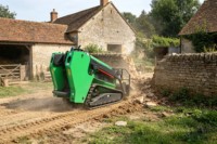 Mini-chargeuse sur pneus Cougars CG105025HP, moteur diesel, chargeuse frontale, homologuée CE, pompe hydraulique pour l'agriculture