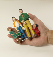 Juego de 8 Figuras de Familia Asiática, Modelo de Personas de Varias Generaciones, Juguete de Abuelos, Padres, Niños y Bebés para Jugar en el Aula Preescolar