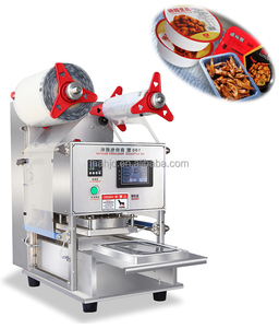 Machine de scellage de gobelets, bols et plateaux en plastique pour contenants de restauration rapide à emporter – Équipement d'emballage thermoscellant pour boîtes de restauration rapide - Product Image 5