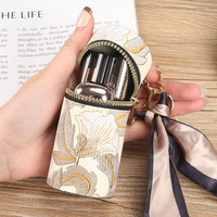 Dompet Koin PU Lucu Retro Baru dengan Ritsleting untuk Wanita, Ringkas, Portabel, Mini, Ramah Lingkungan, Serbaguna, Tempat Kunci, Barang-barang Kecil, Trendi, untuk Dibawa Sehari-hari