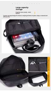 Nouveau design, sac à dos de voyage professionnel pour ordinateur portable en cuir PU imperméable grande capacité, fermeture éclair, unisexe, vente en gros, meilleures ventes - Product Image 5