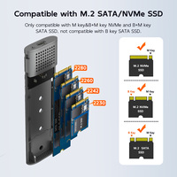 Boîtier SSD M.2 MAIWO 10 Gbps, adaptateur M.2 vers USB Type C 3.1 double protocole NVMe SATA pour disque SSD NVMe PCIe NGFF SATA