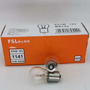 Ampoule de feu arrière de voiture à <span class=keywords><strong>pied</strong></span> plat P21W 12V 1141 24V 2409 S25 BA15s - Product Image 2