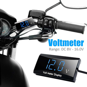 Voltímetro Digital para Motocicleta, 8-18V, Medidor de Voltaje Digital para Automóvil, Pantalla LED, Voltímetro para Automóvil - Product Image 2