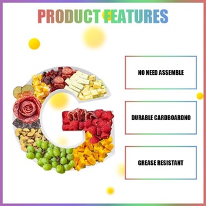 ZIJRXQ Caja Decorativa de Cartón en Forma de Letra G de 12 Pulgadas, Rellenable, para Alimentos (Charcutería) - Product Image 2