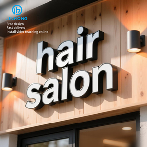 Không có moq tùy chỉnh 3D thép không gỉ thư kinh doanh dấu hiệu ngoài trời frontlit Led Chữ 3D ánh sáng dấu hiệu Acrylic kim loại thép không gỉ - Product Image 3