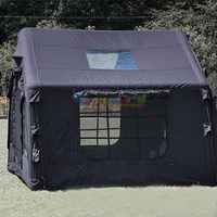 12 ㎡ 17 Air Tente Camping Maison Cabine Tente Avec 2 Chambres Grande Portable Gonflable Oxford Tissu Étanche En Plein Air Tente De Fête