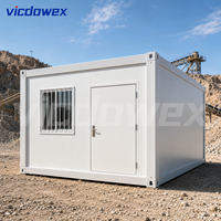 VICDOWEX Maison conteneur à ossature acier en kit pour bureau, entrepôt et logement de chantier