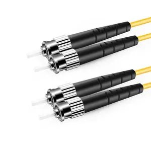 Factory price high performance st / upc - st / upc single mode fiber jumper doublex 2.0 mm fiber optic patch cords