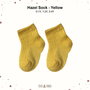 Chaussettes douces de qualité supérieure pour bébés, en coton respirant et extensible, jaunes, taille 1 à 2 ans, confortables, essentielles au quotidien - Product Image 2