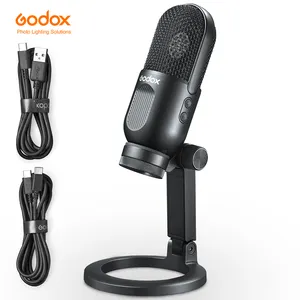 Godox umic10 umic12 microfone de estúdio, profissional, condensador, karaokê, usb, para gravação de vídeo de conferência