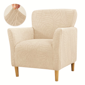 Housse de canapé moderne anti-griffures imperméable à motif végétal jacquard, extensible et élastique, pour <span class=keywords><strong>fauteuil</strong></span> à dossier haut et <span class=keywords><strong>fauteuil</strong></span> inclinable, lavable en machine - Product Image 4