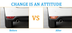 2PCS Posteriore Della Lampada Della Nebbia Per Mazda <span class=keywords><strong>CX5</strong></span> 2017 2018 2019 auto LED Paraurti Luce di Freno Dinamico Segnale di Girata auto parti di copertura Riflettore - Product Image 2