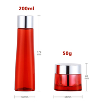 Bouteille de toner PET Bouteilles de lotion cosmétique de 200ml Bouteille en plastique liquide de volume PET de 200ml pour les soins de la peau