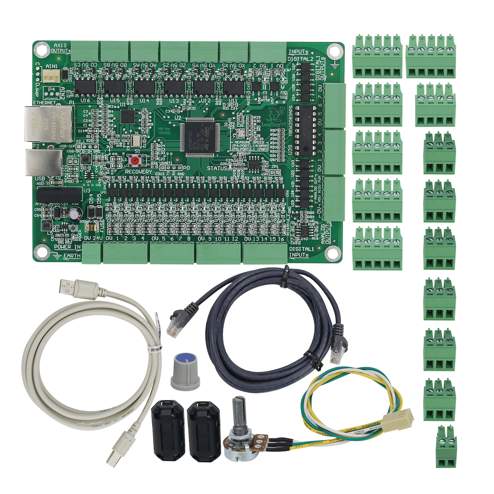 6 محور Mach3 لوحة تحكم دعم USB + إيثرنت التصنيع باستخدام الحاسب الآلي وحدة تحكم بالحركة ل CNC آلة الحفر