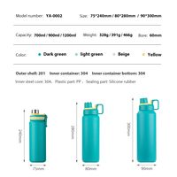 Bouteilles d'eau isothermes en acier inoxydable de 22 oz avec logo personnalisé YATAI, bouteilles d'eau pour le cyclisme, la course à pied et les sports