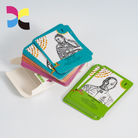 Ensemble de cartes de classement personnalisées bon marché en couleur Services d'impression éducative Mot à vue Cartes Flash pour enfants