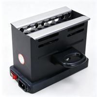 Allume-charbon électrique portable à allumage rapide en fonte avec chauffage par serpentin pour camping-car et camping en extérieur
