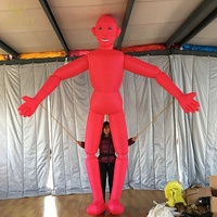 Poupée d'air gonflable colorée pour hommes, déguisement de marionnette naturelle de 10 pieds