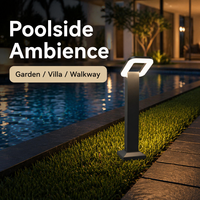 Nouvelle Lampe de Jardin Carrée LED 12W Étanche en Aluminium pour Extérieur, Idéale pour Patio, Trottoir, Entrée de Communauté et Aménagement Paysager