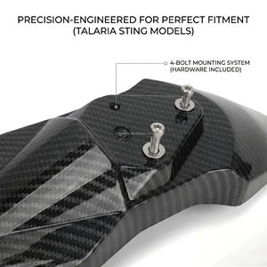 Parafango Anteriore di Ricambio JFG RACING in Plastica PP Effetto Carbonio, Protezione Antispruzzi per Moto Talaria Sting X3 MX3 MX4 - Product Image 3