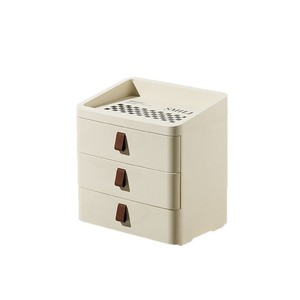 Desktop Storage Box Rectangle Multi Functional Organizer Standing Type Office Desk Drawer Style Solid Color Large Capacity Shelf - Product Image 4