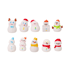 Vente en gros de fournitures d'artisanat de Noël petite figurine mignonne jouet noël bonhomme de neige arbres ornements nouvel an 2026 décorations série de luxe - Product Image 1