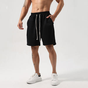 Shorts de sport pour hommes en coton 100% de haute qualité fabriqués en usine, shorts vierges en molleton français en gros - Product Image 2