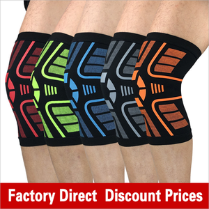 Manchons de genou en nylon sport personnalisés anti-dérapant respirant Fitness sécurité Gym Sports de plein air genouillère - Product Image 3