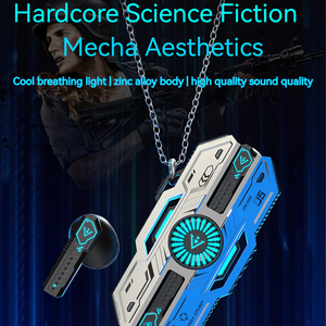 X37 sci-fi Tai nghe lag-Free TWS chơi game Earbuds với đèn thở đầy màu sắc và hai chế độ hiệu ứng âm thanh cho trò chơi và âm nhạc - Product Image 2