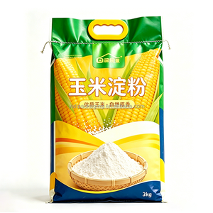 Bolsa <span class=keywords><strong>de</strong></span> Plástico Tejida <span class=keywords><strong>de</strong></span> PP, Resistente, para Harina, Maíz, Granos, <span class=keywords><strong>Cereales</strong></span>, con Diseño Antiderrames, Impresión <span class=keywords><strong>a</strong></span> Color, Grado Alimenticio, 25 kg, Personalizable - Product Image 1
