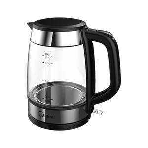 Bouilloire électrique en verre Midea 1,7 L avec contrôle de la température, arrêt automatique, base rotative à 360 degrés - Product Image 1