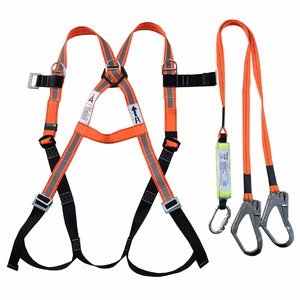 حزام أمان شامل للجسم مع حلقة D واحدة ومشبك تثبيت عاكس للضوء للحماية من السقوط - Product Image 4