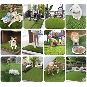 긴 수명 25mm 30mm 개 애완 동물 친화적 인 인공 잔디 2m x 25m 정원 발코니 테라스 용 내구성 인조 잔디 - Product Image 6